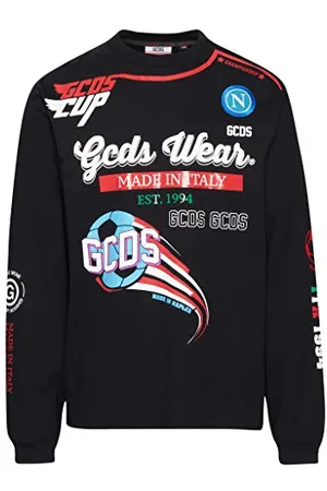 GCDS SSC Napoli X T-Shirt à Manches Longues pour Adulte Unisexe S