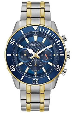 BULOVA Mens Chronographe Quartz Montre avec Bracelet en Acier Inoxydable 98A246