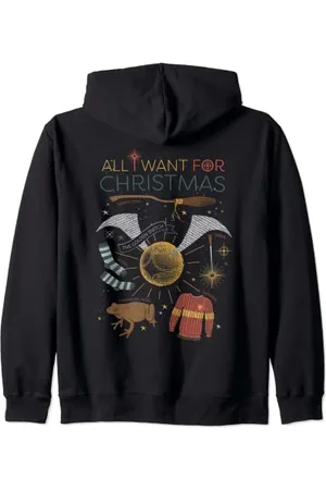Harry Potter All I Want for Christmas! Noël Sweat à Capuche
