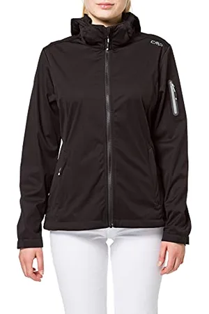 CMP Veste softshell légère pour femme avec capuche amovible, , XXXL