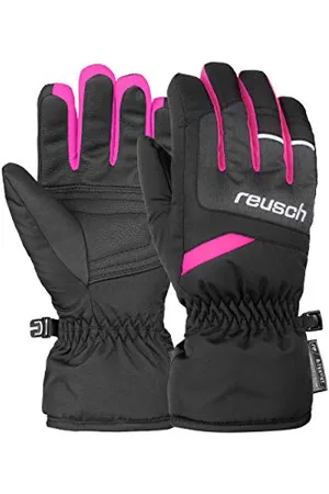 Reusch Bennet R-Tex XT Gants pour Enfant Noir/Noir/Gris mélangé/Rose glo, 4