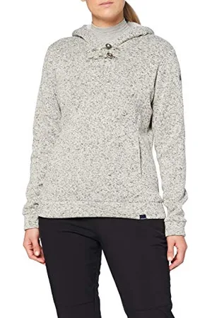 Lafuma Cloudy Jumper W - Sweat Polaire à Capuche pour Femme - Randonnée, Trekking, Lifestyle - Gris