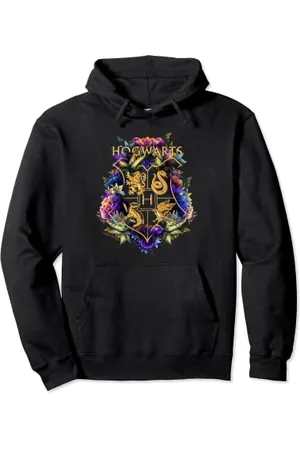 Harry Potter Hogwarts Multi-Colored Floral Crest Sweat à Capuche