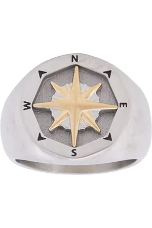 Fossil Bague Pour Homme Sutton, Longueur : 18mm, Largeur : 18mm Bague En Acier Inoxydable 2 Tons, JF04410998