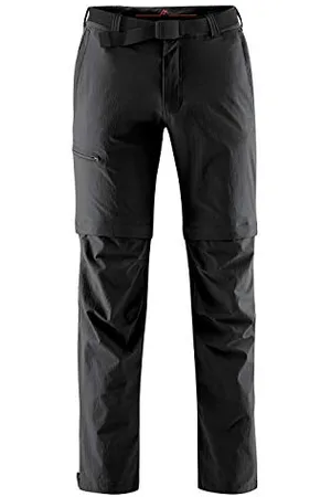 Maier Sports Tajo, Pantalon de randonnée pour homme, Pantalon outdoor déperlant pour le trekking et la randonnée, Fonction T-zip-off pratique, Sans PFC, MSTRETCH pro 4 et Dryprotec, Bleu, 26 (W36/L31)