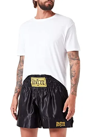Benlee Rocky Marciano Thaiboxhose Short de Boxe thaï Homme, Noir-Noir, S