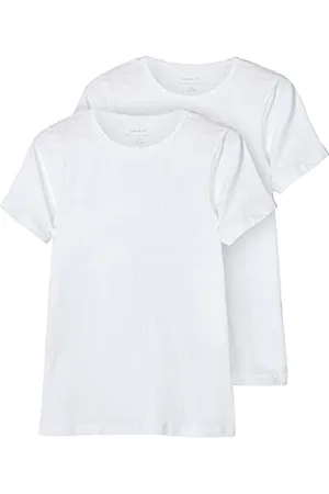 NAME IT Fille T-shirt Nkm Slim 2p Noos T shirt, , 158 EU