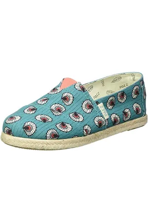 Paez Classic Print, Espadrilles, Turquoise (Wax Turquoise 022), 35 EU