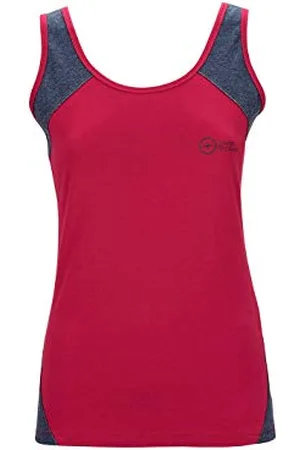 Great Escapes Débardeur en Coton élastique pour Femme PINATUBO Persian Red L