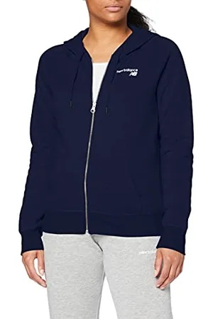 New Balance Core NB Sweatshirt Classique et Tendance en Polaire avec Fermeture Éclair intégrale, Femme