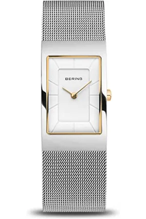 Bering Femmes Analogique Quartz Classic Collection Montre avec Bracelet en Acier Inoxydable & Verre Saphir 10222-010-S