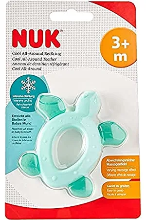 NUK Cool All-Around Anneau de dentition, avec éléments réfrigérants, pour enfants à partir de 3 mois, , 1 pièce