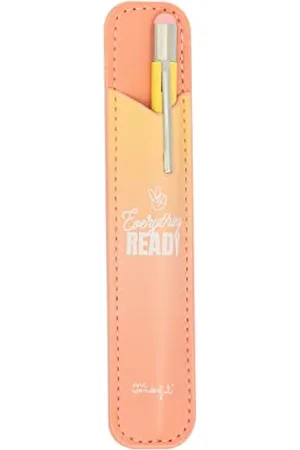 Mr Wonderful Set of Pencil Case and Pen Pink - Everything Ready