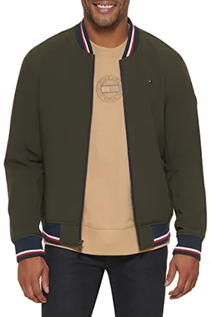 Tommy Hilfiger Lightweight Varsity Rib Knit Bomber Jacket Veste, , L Homme