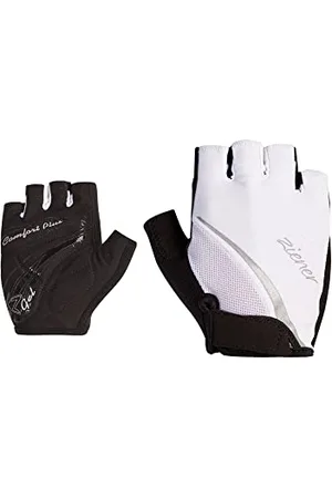 Ziener Carda Gants de Cyclisme pour Femme | Doigts Courts – Respirants, amortissants, Blancs, 6,5