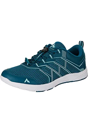 mc kinley McKINLEY Femme Amphibio II Mocassin, Blue Petrol/Mint/Whi, 40 EU