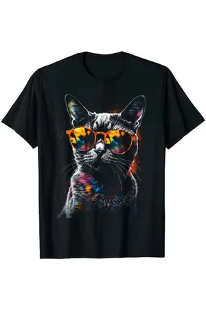 @n!mal Lunettes de soleil pour chat – Animal Art Chat T-Shirt