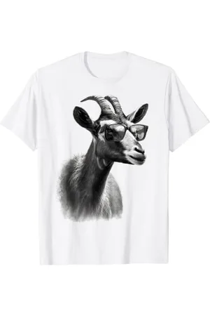 @n!mal Lunettes de soleil chèvre art animaux chèvre T-Shirt