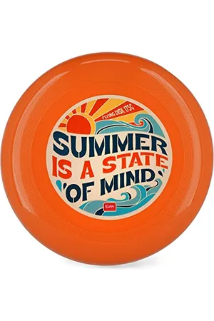 Legami Fresbee Disque Volant, Striature Antidérapante Ø 27,5 cm, 284 g Jeunesse Unisexe, Orange, Taille Unique