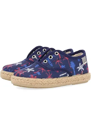 Gioseppo Navy Blue Espadrilles with Beach Print Aynor
