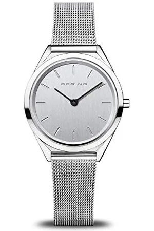 Bering Montre à mouvement à quartz unisexe - Collection Ultra Slim avec acier inoxydable et verre saphir 17031-000