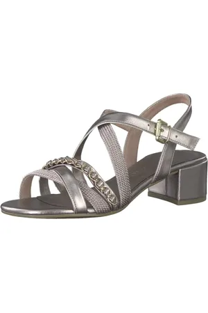 Marco Tozzi Femme Damen 2-2-28211-20 Sandale à Talon, Rose MET. Comb, 38 EU