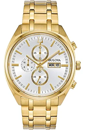 BULOVA Homme Chronographe Quartz Montre avec Bracelet en Acier Inoxydable 97C109