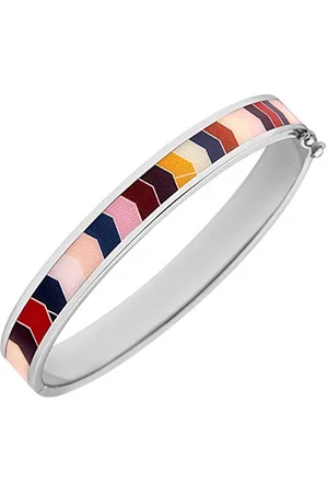 Christian Lacroix Bijoux Femme Bracelet en Laiton Metal argente et brillant Argent et Multicolor XF12008L-M taille Medium