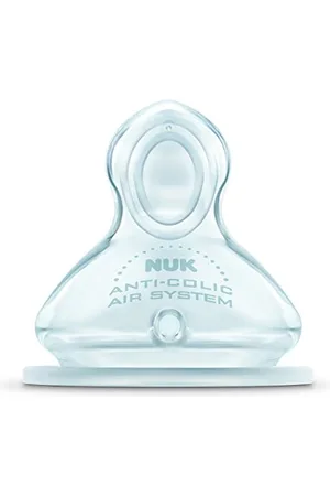 NUK 710011 - Tétines Silicone First Choice, Taille 1, Perçage Eau S, Lot de 2