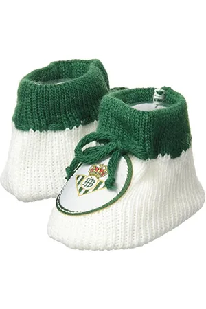 REAL BETIS BALOMPIÉ Chausson Betis, Blanc/Vert, Taille Unique