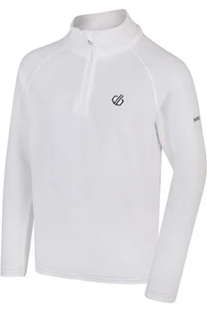 Dare 2B Polaire Légère Freehand avec Ouverture 1/2 Zip Fleece Enfant White FR : L (Taille Fabricant : 7-8)