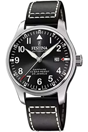 Festina Hommes Analogique Automatique Montre avec Bracelet en Cuir F20151/4
