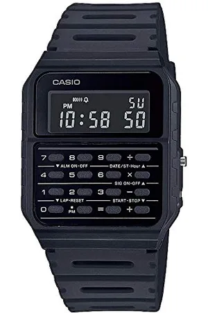 Casio Montre Quartz Unisexe 34.40mm avec Cadran Digitale et Bracelet en Plastic/Resin Strap CA-53WF-1BEF