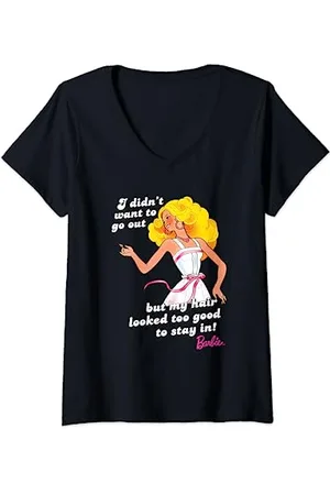 Barbie T-Shirt Humour Vintage Plusieurs Tailles + Couleurs T-Shirt avec Col en V