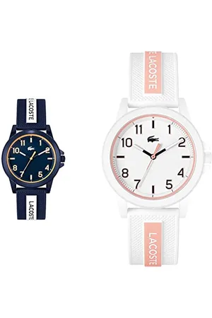 Lacoste Montre Analogique à Quartz Unisex avec Bracelet en Silicone - 2020142 & Montre Analogique à Quartz Unisex avec Bracelet en Silicone Blanc - 2020143