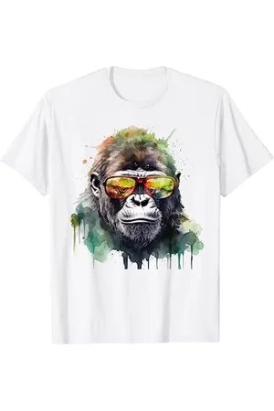 @n!mal Gorilla Lunettes de soleil Art Gorille T-Shirt