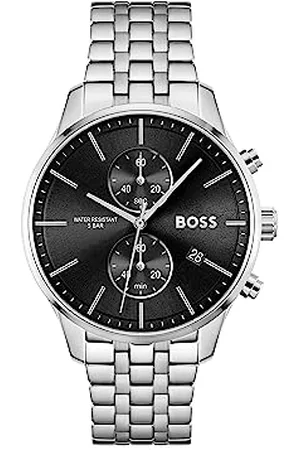 HUGO BOSS Montre Chronographe à Quartz pour homme Collection Associate avec Bracelet en Acier Inoxydable