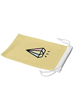 Bonamaison Imprimé Numériquement Lunettes Étui avec Cordon ​de Serrage, 100% Coton, Sac Lunettes, Pochette à Lunettes, 1 Pièce, Taille: 11x19 Cm