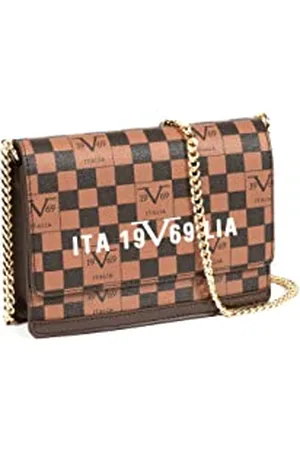 19V69 Italia Leandra Gold Handbag pour Femme, Women, Taupe/Grey/Dark Brown, Taille Unique