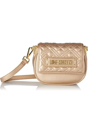 Moschino Sac à bandoulière Femme, Gris acier, Taille unique