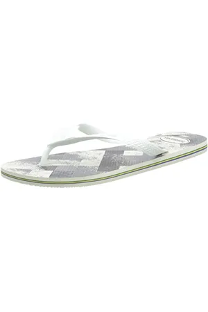 Havaianas Brasil Fresh, Tongs unisexes pour adultes, Blanc, blanc, gris., 33/34 EU