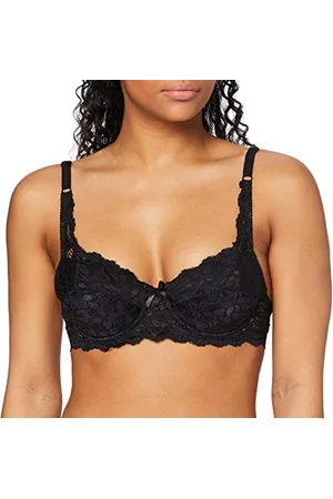 FM London Soutien-gorge push-up en dentelle pour femme – Rembourré, à armatures, emboîtant, , Taille 95E