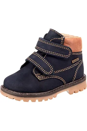 Richter Kinderschuhe Pragon 1286-8151 Botte mi-Mollet, 7201atlantic/cognac, 22 EU