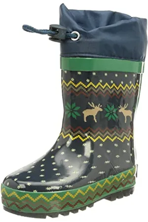 Playshoes Bottes En Caoutchouc Doublées Bottes de pluie Mixte Enfant, , 28 EU