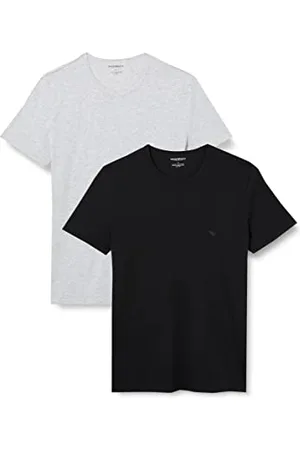 Emporio Armani 2-Pack T-Shirt Pure Cotton Haut de Pyjama, , M (Lot de 2) Homme