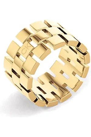 Calvin Klein Bague pour Femme Collection GEOMETRIC en Or Jaune - 35000325D