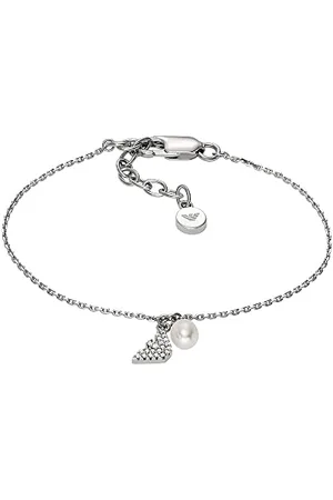 Emporio Armani Bracelet Pour Femmes - Extensions De Noyau, Longueur : 151mm+34mm, Largeur : 8.6mm, Hauteur : 4mm Bracelet En Argent Sterling, EG3576040