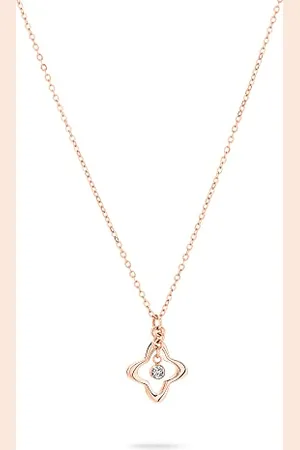 Apple of Eden AJ-0003-N-45 Collier, or rose (placage ionique)