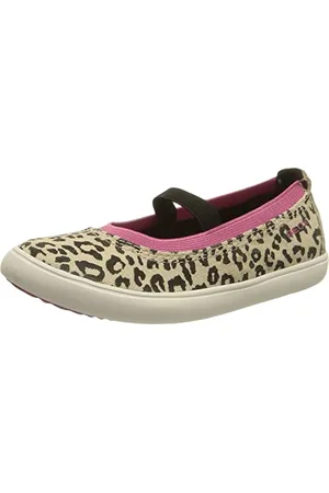 Geox Fille J Gisli Girl A Ballerines, Beige/Black, 39 EU