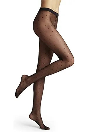 Falke Dot 15 DEN W Ti transparents fantaisie 1 paire, Collants Femme, , S